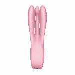 Кліторальний вібратор Satisfyer Threesome 1 Pink з трьома гнучкими пальчиками - мініатюра 4