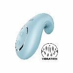Вібратор Satisfyer Dipping Delight Light Blue, 2 мотори, гнучкий кінчик - мініатюра 1
