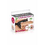 Жіночий страпон-трусики 2в1 Real Body — Tony: довжина 18 см, діам. 3,5 см, трусики та фалоімітатор - мініатюра 3