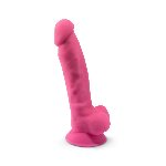 Фалоімітатор SilexD Johnny Pink Glow in the dark, двошаровий, силікон+Silexpan, діаметр 3,5см - мініатюра 6