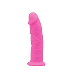 Фалоімітатор SilexD Robby Pink (MODEL 2 size 6in) Glow in the dark, двошаровий, силікон+Silexpan, діаметр 3,5см - мініатюра 1