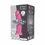 Фалоімітатор SilexD Robby Pink (MODEL 2 size 6in) Glow in the dark, двошаровий, силікон+Silexpan, діаметр 3,5см - мініатюра 2