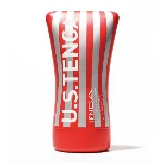 Мастурбатор Tenga US Soft Tube Cup (м’яка подушечка велика), стискальний, суперпотужне всмоктування - мініатюра 1