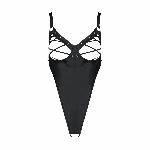 Боді з екошкіри Passion CELINE BODY 4XL/5XL black, з доступом, відкритий - мініатюра 3