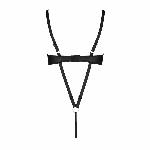 Боді з екошкіри Passion CELINE BODY 4XL/5XL black, з доступом, відкритий - мініатюра 4