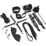 Набір BDSM Art of Sex – Set Leather, 10 предметів, чорний, натуральна шкіра - мініатюра 1