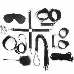 Набір BDSM Art of Sex – Set Leather, 10 предметів, чорний, натуральна шкіра - мініатюра 2