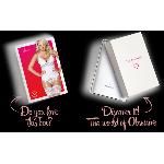 Сатиновий мереживний корсет Obsessive 810-COR-2 babydoll & thong L/XL, білий, корсет, танга - мініатюра 8