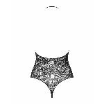 Бодістокінг з великими осередками та відкритою спиною Obsessive B119 teddy S/M/L, халтер - мініатюра 6