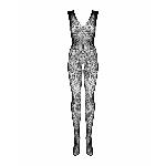 Бодістокінг Obsessive Bodystocking F234 S/M/L, абстрактний малюнок, глибоке декольте - мініатюра 5