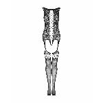 Бодістокінг Obsessive Bodystocking F236 S/Ml/L, глибоке декольте, імітація шнурівки - мініатюра 5