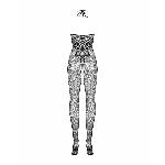Бодістокінг Obsessive Bodystocking G308 S/M/L, халтер, декор у вигляді татуювання - мініатюра 6