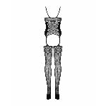 Бодістокінг Obsessive Bodystocking G314 S/M/L, імітація корсета та корсетної шнурівки - мініатюра 6