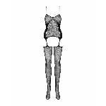 Бодістокінг Obsessive Bodystocking G314 S/M/L, імітація корсета та корсетної шнурівки - мініатюра 5