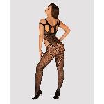 Бодістокінг Obsessive Bodystocking G322 S/M/L, фантасмагорично-силуетний крій - мініатюра 4