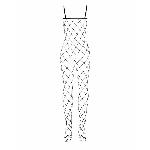 Бодістокінг з великим вічком і відкритими грудьми Obsessive Bodystocking N102 S/M/L, чорний - мініатюра 4