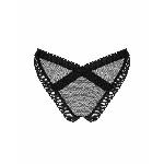 Мереживні трусики із заниженою талією Obsessive Estiqua panties M/L, чорні - мініатюра 6
