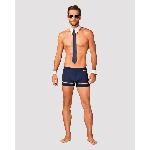 Еротичний костюм пілота Obsessive Pilotman set S/M, боксери, манжети, комір з краваткою, окуляри - мініатюра 3