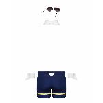 Еротичний костюм пілота Obsessive Pilotman set L/XL, боксери, манжети, комір з краваткою, окуляри - мініатюра 6