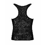 Чоловіча напівпрозора майка-борцовка з візерунком Obsessive T103 tank top S/M/L, чорна - мініатюра 6