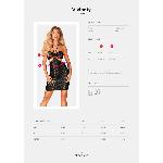 Сукня під зміїну шкіру Obsessive Vivianty dress XS/S, чорна - мініатюра 7