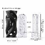 Мастурбатор Dorcel DEEP BLOW BLACK, подвійне використання - мініатюра 3
