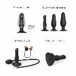 Надувний фалоімітатор Strap-On-Me INFLATABLE DILDO PLUG - NOIR, кулька всередині, діаметр до 6 см - мініатюра 2
