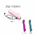 Вібратор Love To Love SWAP - BABY PINK, з пульсівною перлиною для точки G, 3 мотори, гнеться - мініатюра 5