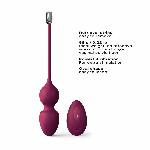 Вагінальні кульки Dorcel LOVE BALLS PLUM, вібрації та рухи внутрішньої кульки, пульт ДК - мініатюра 3