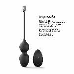 Вагінальні кульки Dorcel LOVE BALLS BLACK, вібрації та рухи внутрішньої кульки, пульт ДК - мініатюра 3