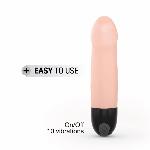 Вібратор Dorcel Real Vibration S Flesh 2.0, діаметр 3,7см, перезаряджається, для точки G - мініатюра 3