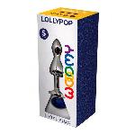 Металева анальна пробка Wooomy Lollypop Double Ball Metal Plug Blue S, діаметр 2,8см, довжина 8,5см - мініатюра 3