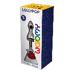 Металева анальна пробка Wooomy Lollypop Double Ball Metal Plug Red S, діам. 2,8 см, довжина 8,5 см - мініатюра 3
