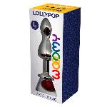 Металева анальна пробка Wooomy Lollypop Double Ball Metal Plug Red L діаметр 3,5 см, довжина 10,5 см - мініатюра 3