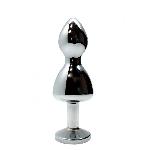 Металева анальна пробка Wooomy Lollypop Double Ball Metal Plug Red M, діаметр 3,1 см, довжина 9,4 см - мініатюра 2