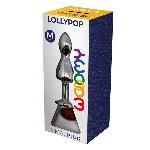 Металева анальна пробка Wooomy Lollypop Double Ball Metal Plug Red M, діаметр 3,1 см, довжина 9,4 см - мініатюра 3