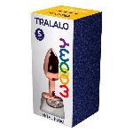 Металева анальна пробка Wooomy Tralalo Rose Gold Metal Plug Size M, діаметр 3,4 см, довжина 8 см - мініатюра 2