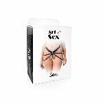 Сексуальні трусики з гальванічними перлинами Art of Sex - SEA, розмір XS-2XL, Сріблястий/Чорний - мініатюра 3