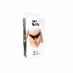 Мереживні трусики з відкритим доступом Art of Sex - Mia, розмір L-2XL, Чорний - мініатюра 3