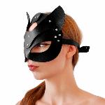 Маска Кішечки Art of Sex - Cat Mask, Чорний - мініатюра 3