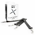 Хрестовина з натуральної шкіри Art of Sex – 4 Way Connector, чорний - мініатюра 3