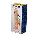 Фалоімітатор Wooomy Booom, з присоскою, сумісний з трусиками для страпона, 19,3х4,3 см - мініатюра 2