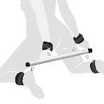 Колодка-розпірка для рук та ніг Art of Sex – Bondage Soft Touch BDSM Spreader, чорний - мініатюра 1