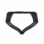 Чоловічі труси з ланцюжком Passion 030 SLIP TOM XXL/XXXL Black, екошкіра, відкриті сідниці - мініатюра 6