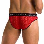 Чоловічі напівпрозорі труси Passion 031 SLIP MIKE L/XL Red, під леопард - мініатюра 2
