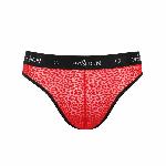 Чоловічі напівпрозорі труси Passion 031 SLIP MIKE S/M Red, під леопард - мініатюра 5