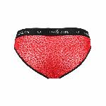 Чоловічі напівпрозорі труси Passion 031 SLIP MIKE S/M Red, під леопард - мініатюра 6