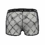 Чоловічі прозорі боксери Passion 032 SHORT JAMES S/M Black, сітка - мініатюра 6