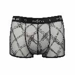 Чоловічі прозорі боксери Passion 032 SHORT JAMES XXL/XXXL Black, сітка - мініатюра 5