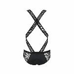 Чоловіче еротичне сітчасте боді Passion 045 VICTOR S/M Black, екошкіра, сітка - мініатюра 6